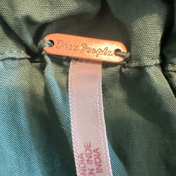 FREE PEOPLE Boho Green Maxi Skirt - Picture 7 of 9